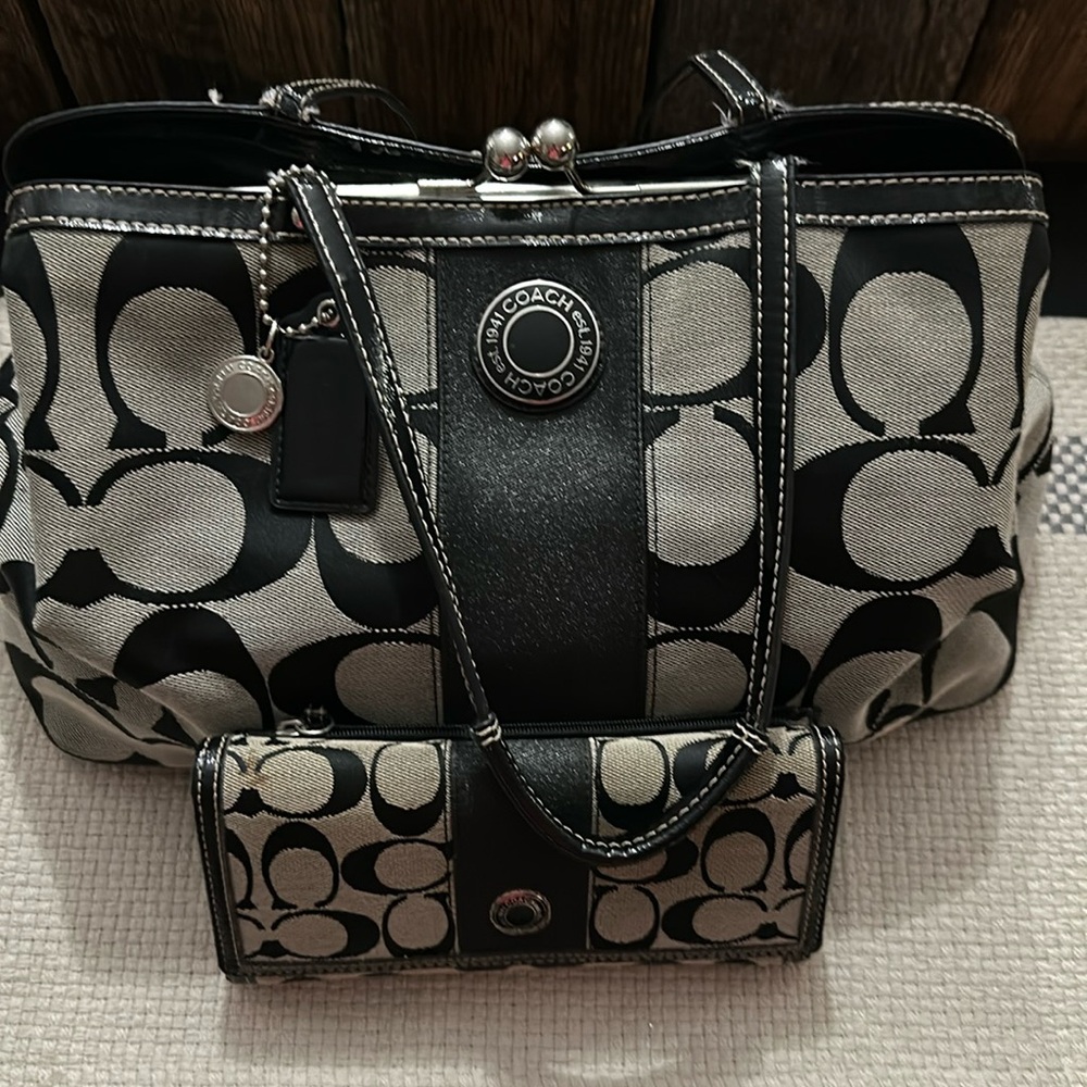 COACH purse and wallet